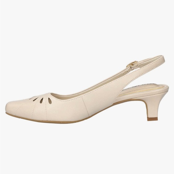 EASY STREET Womens Catie Slingback Pumps - Off White - Size 8M - Picture 2 of 5